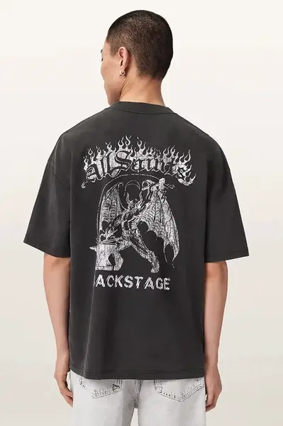 AllSaints  oversize tričko pánské bavlněné REPEAT