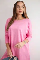 Halenka oversize světle růžová