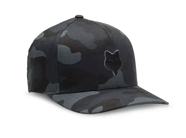 Fox kšiltovka Head Flexfit Black Camo | Černá | Velikost S/M