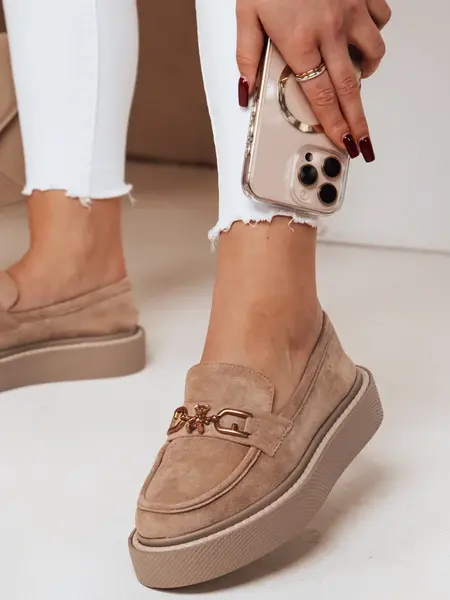 Dámské mokasíny na platformě LOFELIS khaki