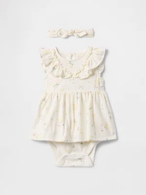 GAP Baby set šatů a čelenky - Holky