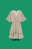 DÁMSKÉ ŠATY L-SU-4035 L.Béžový