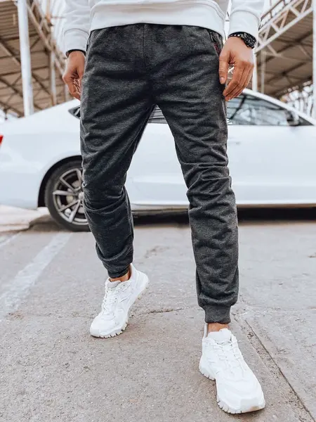 Pánské teplákové kalhoty Barva tmavě šedá DSTREET