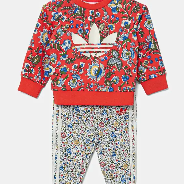 Dětská tepláková souprava adidas Originals červená barva, JY3018