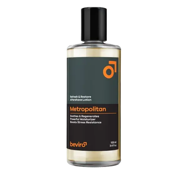 BEVIRO Ochranná voda po holení s moderní čistou vůní Metropolitan 100 ml