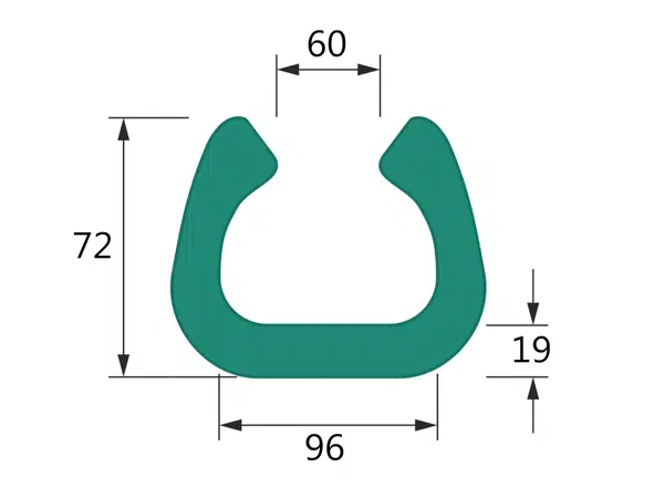10 ks - Pěnový polyetylén Profil  U FIX 100 (1ks=2bm)