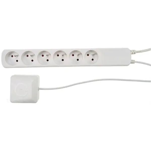 Predlžovací kábel 3m/6z+VN nožný vyínač PP102