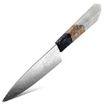 Damaškový kuchynský nôž Saltama-Paring/Biela H20106