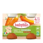 BABYBIO Príkrm mrkva tekvica (2x 130 g)