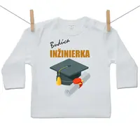 Boodyy Tričko s dlhým rukávom Budúca inžinierka 74 (6-9 mesiacov)