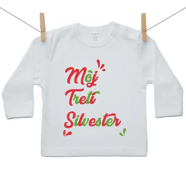 Boodyy Tričko s dlhým rukávom Môj tretí Silvester 92 (18-24 mesiacov)