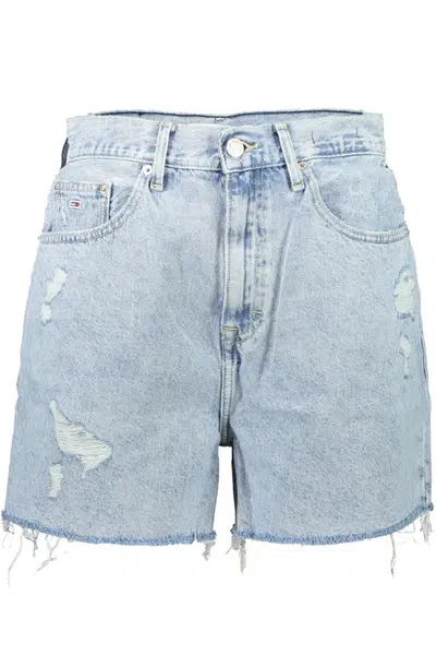 Kraťasy pre ženy Tommy Jeans - svetlomodrá