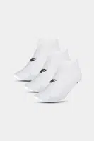 Dámske tréningové ponožky 3 páry biele 4FWMM00UFS