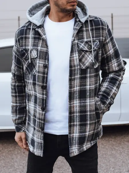 Pánská přechodná bunda s kapucí