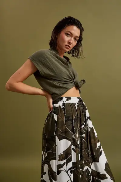 Dámská halenka MOODO - olivová