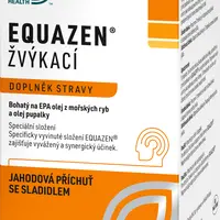 EQUAZEN jahodová příchuť žvýkací tobolky 180 ks