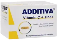 ADDITIVA Vitamin C + zinek 80 tobolek