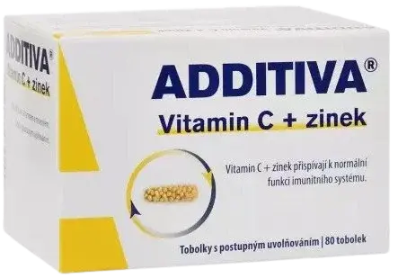 ADDITIVA Vitamin C + zinek 80 tobolek