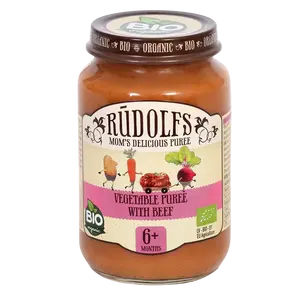 RUDOLFS BIO Zelenina s hovězím masem 190 g