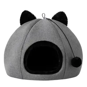 Reedog Kitty Head Grafit Iglú pro kočky - M