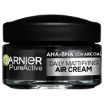 GARNIER Pure Active AHA + BHA lehký denní zmatňující krém 3v1 s aktivním uhlím, 50 ml