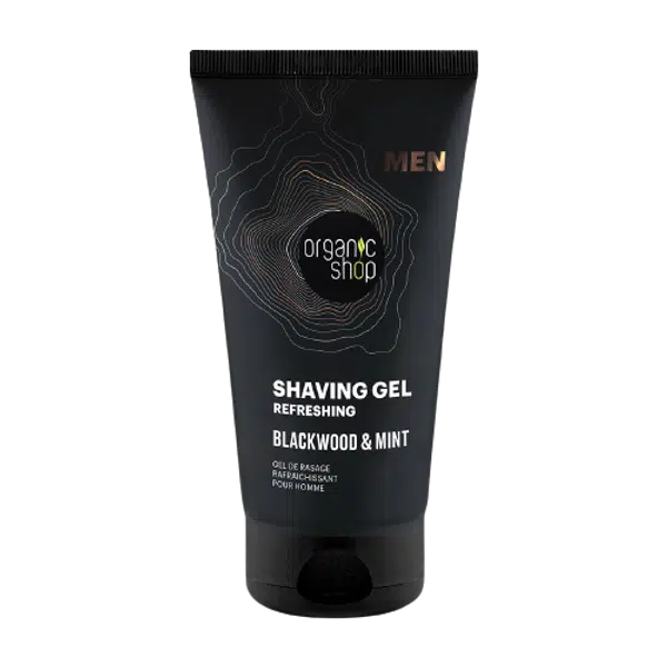 ORGANIC SHOP Osvěžující gel na holení Blackwood a máta 150 ml
