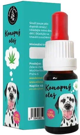 ZELENÁ ZEMĚ CBD olej pre zvieratá 10% 10 ml