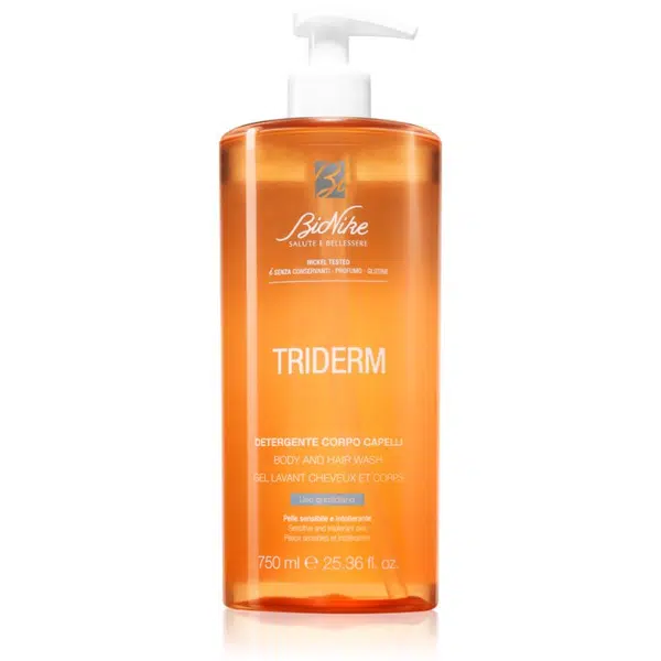 BioNike Triderm sprchový gél a šampón 2 v 1 na každodenné použitie 750 ml