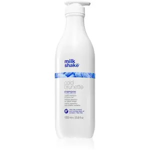milk_shake® Cold Brunette Shampoo šampón neutralizujúci žlté tóny pre hnedé odtiene vlasov 1000 ml
