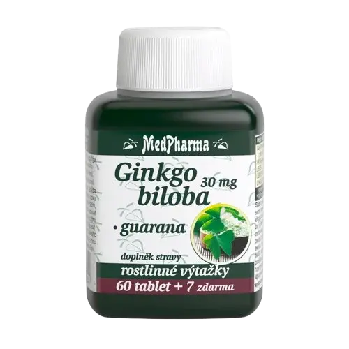 MEDPHARMA Ginkgo biloba + Guarana 67 tablet