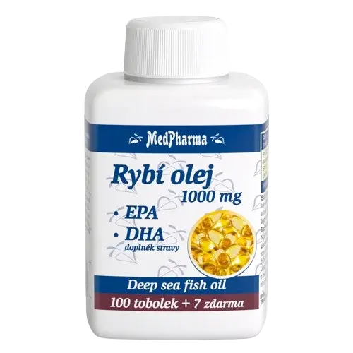 MEDPHARMA Rybí olej 1000 mg - EPA + DHA 107 tobolek