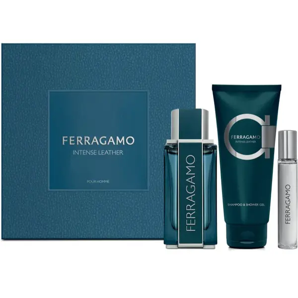 Ferragamo Intense Leather darčeková sada pre mužov