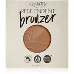 puroBIO Cosmetics Resplendent bronzer náhradná náplň odtieň 01 Pale Brown 9 g