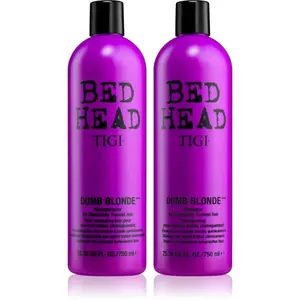 TIGI Bed Head Dumb Blonde výhodné balenie pre farbené vlasy pre ženy