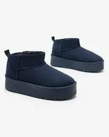 Resti Navy blue short women's boots a'la snow boots Teritsi