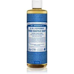 Dr. Bronner’s Peppermint tekuté univerzálne mydlo 475 ml