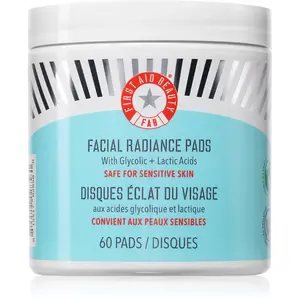 First Aid Beauty Facial Radiance Pads exfoliačné vankúšiky pre rozjasnenie a vyhladenie pleti 60 ks