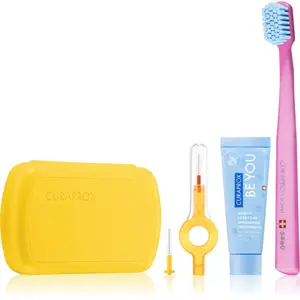 Curaprox Travel Set cestovná sada na zuby, jazyk a ďasná