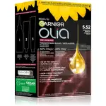 Garnier Olia Big Kit permanentná farba na vlasy odtieň 5.52 Glassy Merlot 1 ks