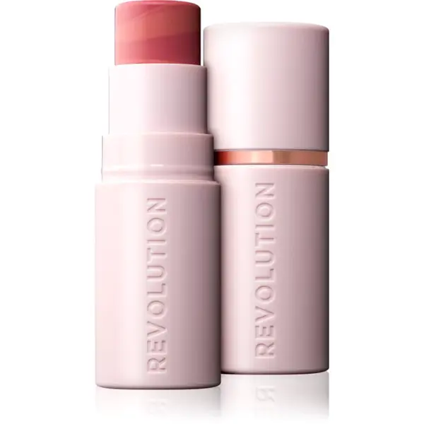 Revolution Skin Silk Blush Stick krémová lícenka v tyčinke odtieň Peachy Pink 4.5 g