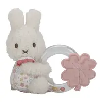 Little Dutch Miffy Fluffy Lucky Blossom Ring Rattle hrkálka 0 m+ Pink 1 ks