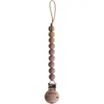 Mushie Eva spona na cumlík Cloudy Mauve 1 ks