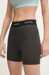Tréningové šortky Calvin Klein Performance čierna farba, s potlačou, vysoký pás, LVGWS5L706