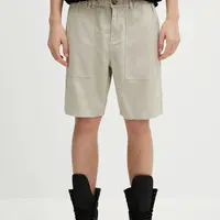 Šortky Barbour Barbour Natural Linen Blend Short