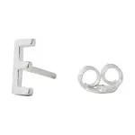 Strieborná náušnica Design Letters