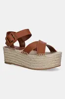 Kožené sandále BOSS Machica