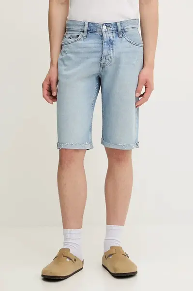 Rifľové krátke nohavice Tommy Jeans