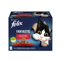 Felix Fantastic kapsičky pre mačky kura, hovädzie, králik, jahňacie v želé 12×85 g