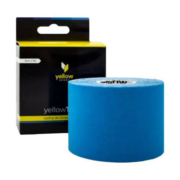 Kineziologická tejpovacia páska yellowTAPE 5 cm x 5 m modrá