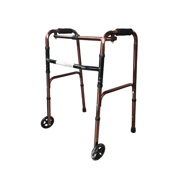 REHAFUND chodítko pre seniorov trojfunkčné RF-131 pevné skladacie, dvojkolesové, medené